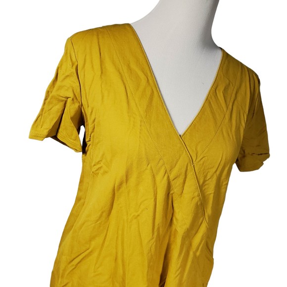 ZARA WB Collection Women's size Medium Mustard Yellow Dress - Gently Used - Picture 3 of 8